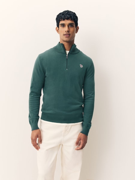 Quarter Zip Logo Jumper (W46690) | £145
