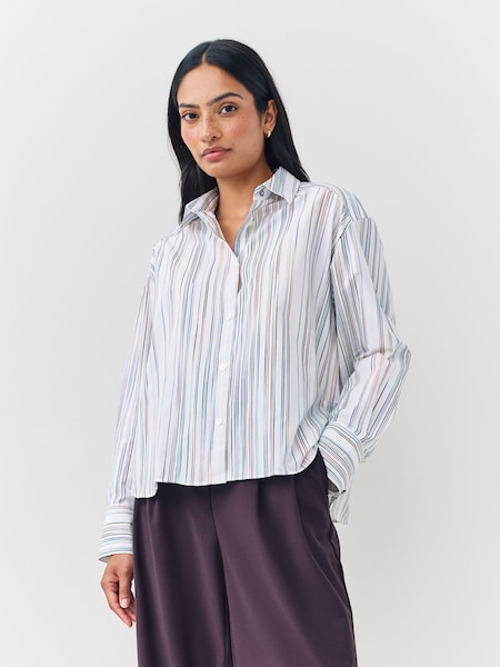 Iconic Stripe White Shirt (W46704) | £220