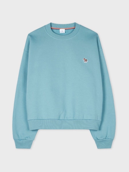 Paul Smith Blue Zebra Logo 100% Cotton Jumper (W51610) | £115