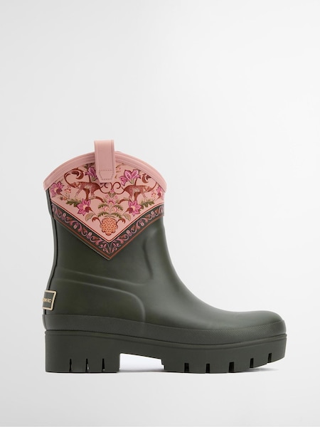 Green Thais Short Floral Wellies (W54340) | £129