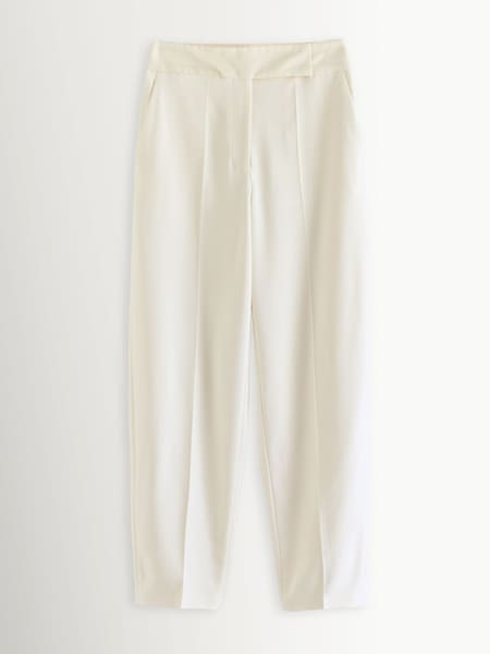 White Aix Tailored Crepe Trousers (W59148) | £495