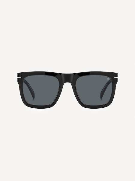 Rectangular Black and Crystal Cunglasses (W65805) | £159