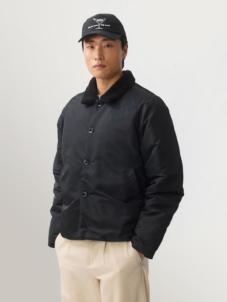 Blue Doppio Nylon Bomber Jacket (W77383) | £230