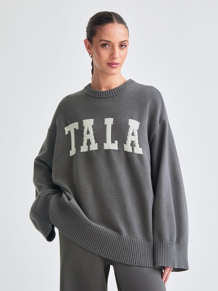Grey Logo Knit Jumper (W83634) | £80