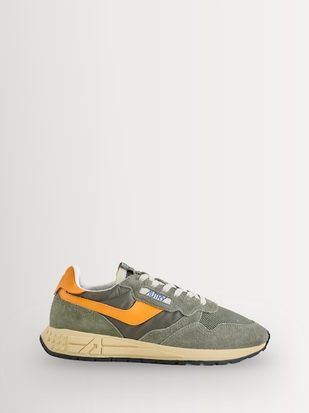 Tricolour Green Mans Reelwind Low Trainers (W87631) | £190