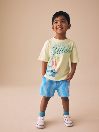 Yellow Lilo & Stitch T-Shirt and Shorts Set (6mths-8yrs)