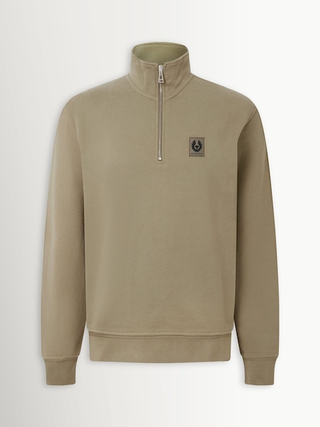 Green Classic Fleece Quarter Zip Sweatshirt (W99885) | £145