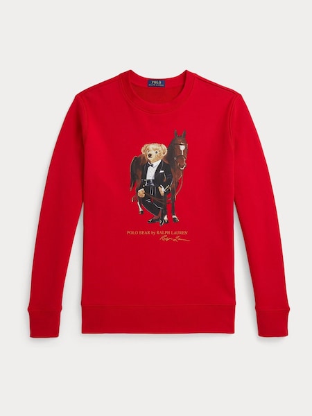 Red Polo Bear Graphic Sweatshirt (Y04545) | £100 - £115