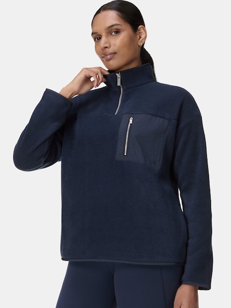 Blue Mallow Half Zip Fleece (Y24038) | £90