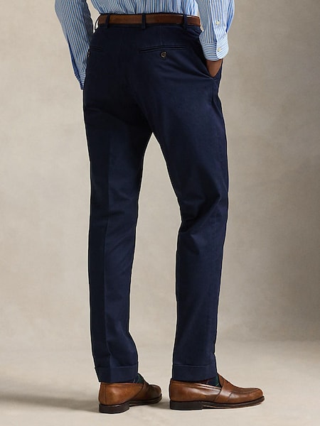 Nautical Ink Cotton Chino Trousers (Y25195) | £155