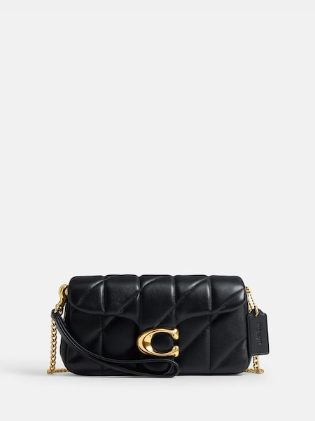Black - Quilted Leather Tabby 19 Chain Cross-body Bag