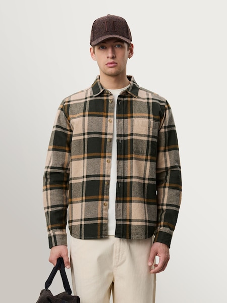 Green - Regular Check Flannel Shirt
