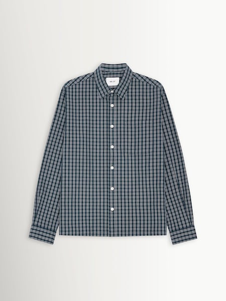 Blue - Regular Deon 50035 Overshirt
