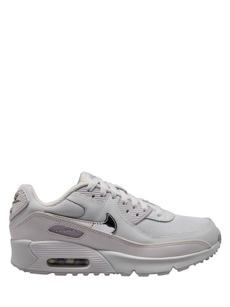 Grey/Cream - Youth Air Max Trainers