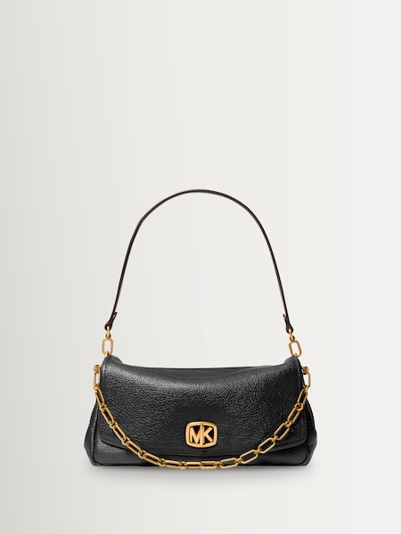 Black - Bryant Turnlock Chain Shoulder Bag
