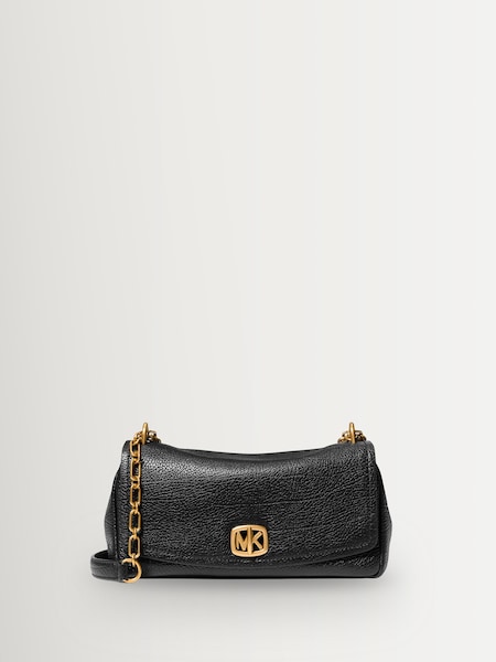 Black - Bryant Turnlock Convertible Chain Shoulder Bag