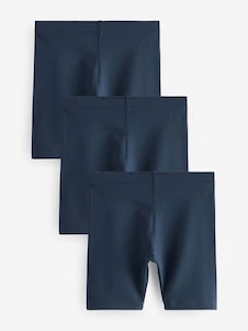 Clarks Indigo Blue School Jersey Cycling Shorts 3 Pack