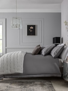 Next סט ציפה לפוך וציפית יוקרתי, %100 סאטן כותנה בצפיפות של 600 חוטים, קולקציית לוקס