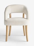 Fine Chenille Light Natural Light Wood Leg