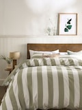 Green/White Wide Stripe