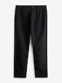 Straight Black Straight Fit 100% Cotton Chino Trousers
