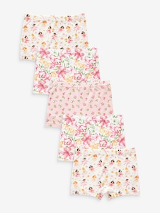 Next Pink Short Briefs 5 Pack (2-16yrs)