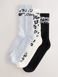 Estampado animal y rayas en gris