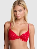 Bright Vermillion Red Foil Dots