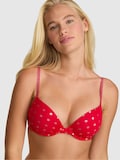 Bright Vermillion Red/Pink Foil Dots