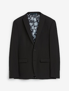 Next Black Skinny Fit Two Button Suit Jacket