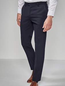 Next כחול כהה - גזרת סקיני - מכנסי חליפה