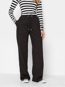 שחור כהה - טרנינג בגזרת רגל רחבה של Long Tall Sally