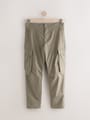 Light Brown Regular Tapered Fit Tech Stretch Utility Cargo Trousers