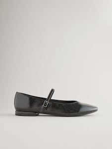 Next שחור - נעלי מרי ג'יין עם חרטום עגול