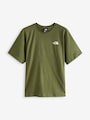 The North Face Khaki Green Moutain Sketch Back Print Relaxed 100% Cotton T-Shirt
