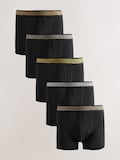 Black Metallic Pattern Waistband