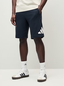 adidas Black Essentials Big Logo French Terry Shorts