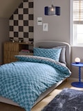 Blue Grey Checkerboard