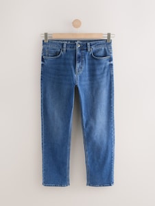 Next כחול אמצע - גזרה ישרה - ג'ינס Motionflex