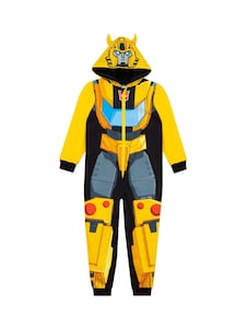 Combinezon Personaj Transformers Bumblebee cu coarne 3D