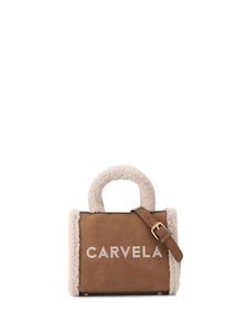 Carvela Natural Frame Micro Fur Bag