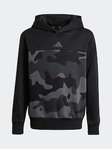 adidas Black Essentials Camo Kids Fleece Hoodie