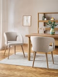 Chunky Natural Light Wood Leg