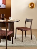 Dark Wood and Rust Brown Cale Check
