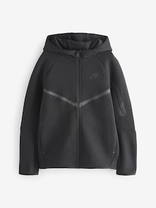 Nike Black/Grey Tech Fleece Zip-Up Hoodie
