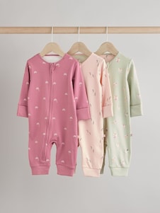 Next דמות בצבע פסטל - חליפת שינה עם רוכסן דו-כיווני, תינוקות (גיל 0 עד 3)
