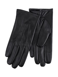 Totes Black 3 Point Smartouch Winter Leather Gloves