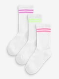 White with fluorescent stripe
