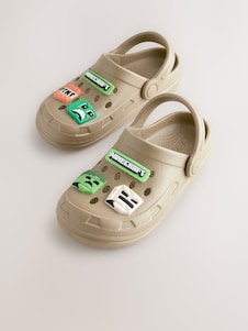 Next ניטרלי - כפכפים בדוגמת Minecraft