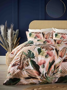 Vantona סט ציפה בדוגמה טרופית, דגם Sienna, %100 כותנה